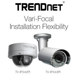 Foto TRENDnet® comercializa cámaras de red varifocales Full HD para exteriores.